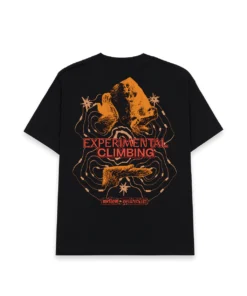 BRAIN DEAD X MELLOW CLIMBING TOPOGRAFIC T-SHIRT - BLACK