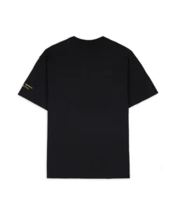 BRAIN DEAD X MINIONS WOVEN KEVIN CARL DAVE T-SHIRT - BLACK