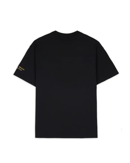 BRAIN DEAD X MINIONS WOVEN KEVIN CARL DAVE T-SHIRT - BLACK