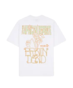 BRAIN DEAD X MUBI THE AFRICAN DESPERATE T-SHIRT - WHITE