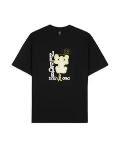 BRAIN DEAD X NANGA GEOGLYPHS T-SHIRT - BLACK