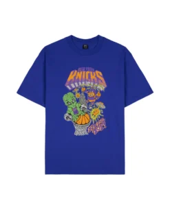 BRAIN DEAD X NBA NEW YORK KNICKS T-SHIRT - BLUE