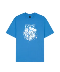 BRAIN DEAD X PC MUSIC T-SHIRT - CHINA BLUE