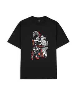 BRAIN DEAD X RED HOT CHILI PEPPERS DOG DANCE T-SHIRT - BLACK