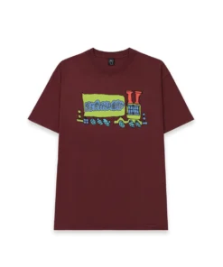 LEOMI SADLER SEMI T-SHIRT - MAROON