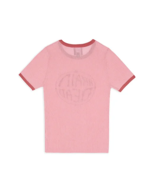 WORLDWIDE THREADBARE KNIT TOP - PINK