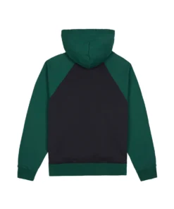 PIGMENT WASH LOGO HEAD RAGLAN HOODIE - NAVY-GREEN