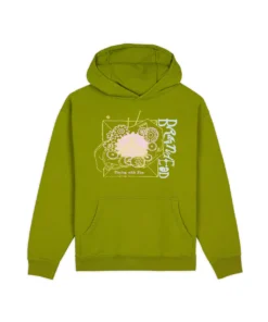 PLAYING WITH FIRE HOODIE - OLIVE