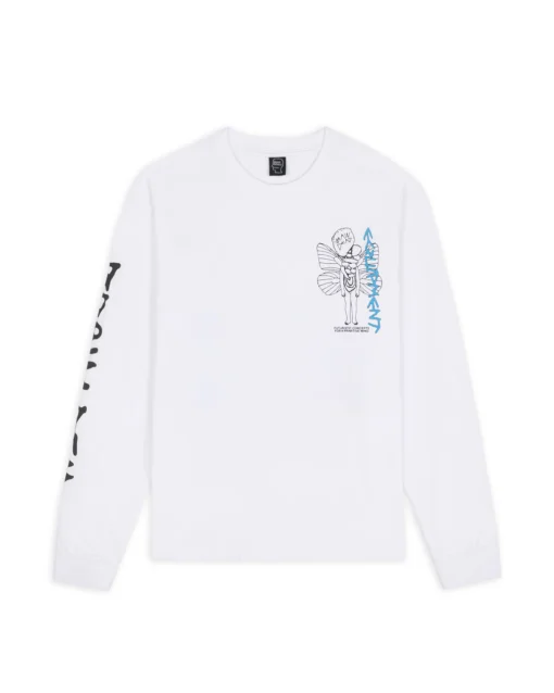 BRAIN DEAD EQUIPMENT PRIMITIVE FAIRY LONG SLEEVE - WHITE