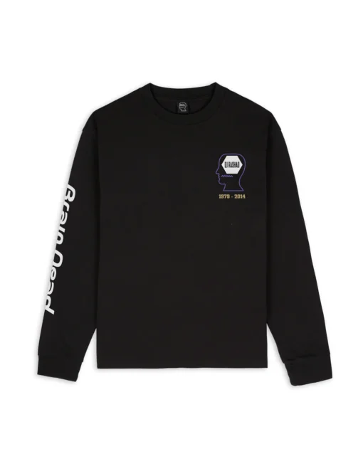 BRAIN DEAD X DJ RASHAD DOUBLE CUP LONG SLEEVE T-SHIRT - BLACK