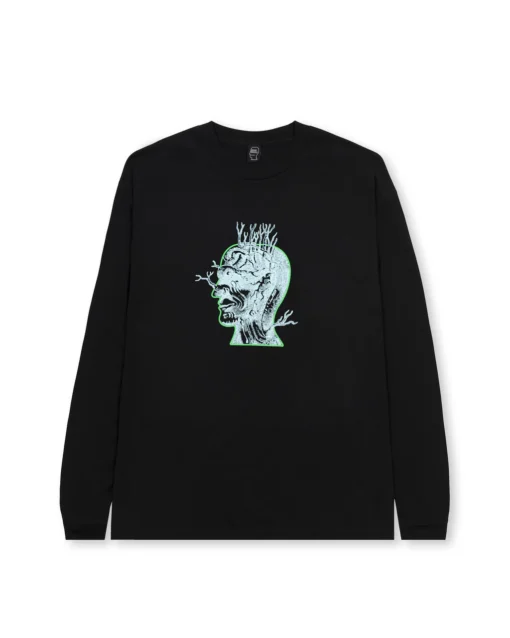 BRAIN ROOTS LONG SLEEVE - BLACK